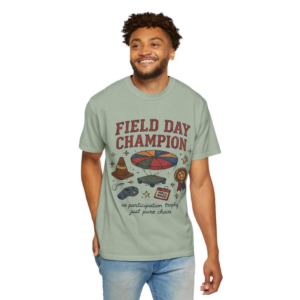 Vintage Field Day Shirt, 90s School Gym Class Parachute Tee, Retro Teacher T-Shirt, Nostalgia Graphic Tee