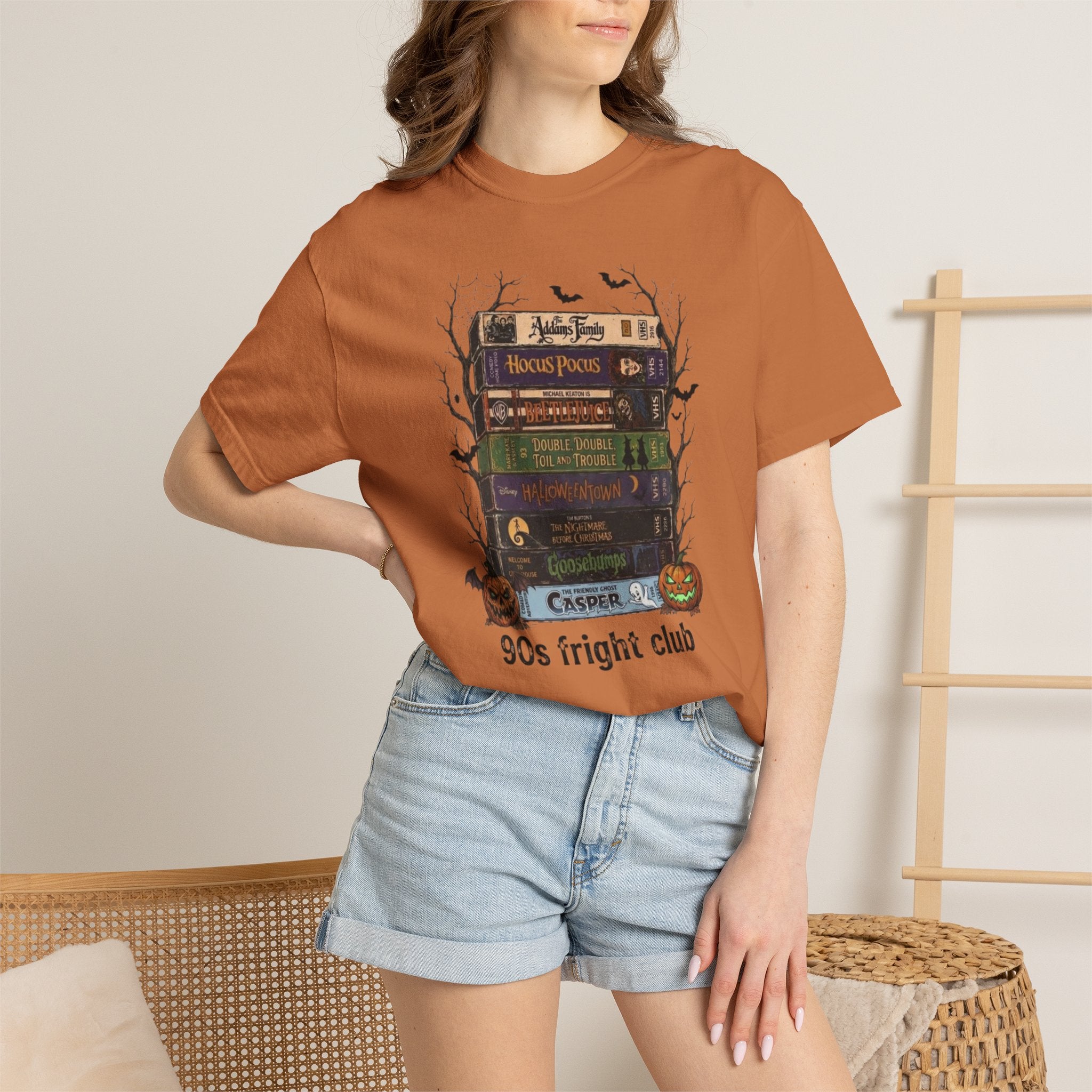 90s Fright Club Shirt | Vintage Nostalgic Spooky Movie Stack Comfort Colors Tee