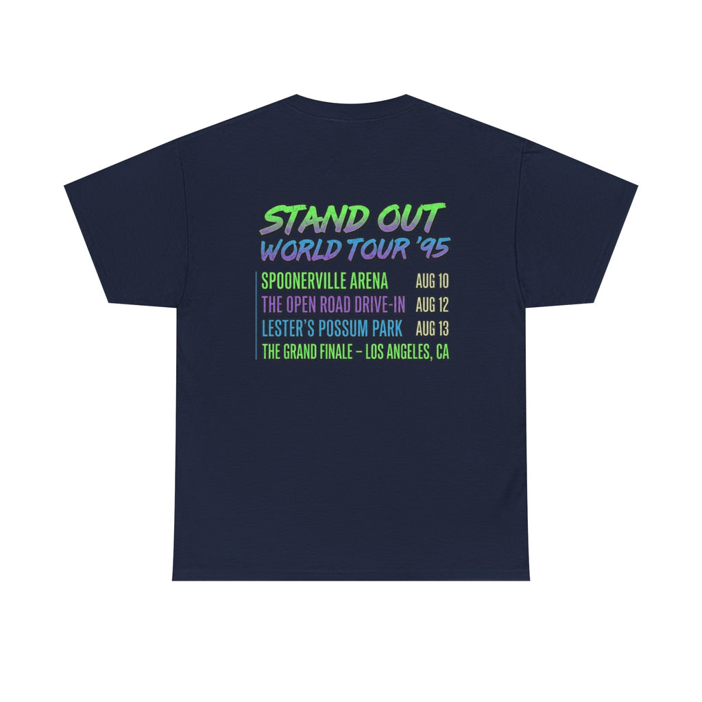 90s Pop Star Concert Tee | Retro Animated World Tour T-Shirt | Y2K Streetwear Graphic Top | 1990s Nostalgia Aesthetic Casual Shirt
