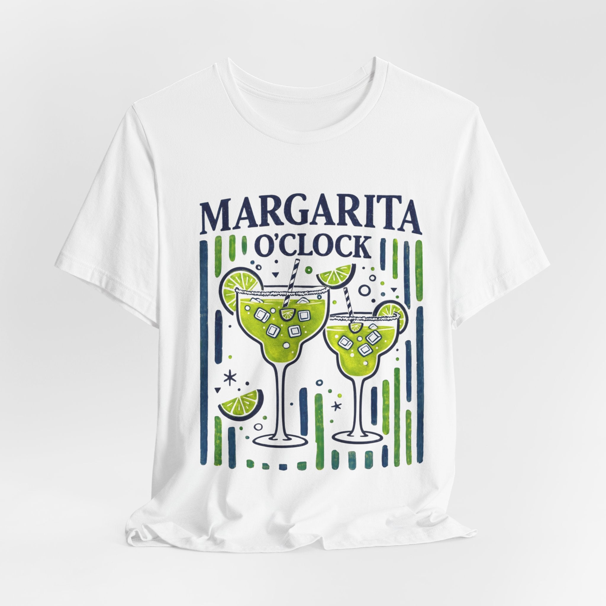Margarita O'Clock Tee | Margarita Glasses Illustration