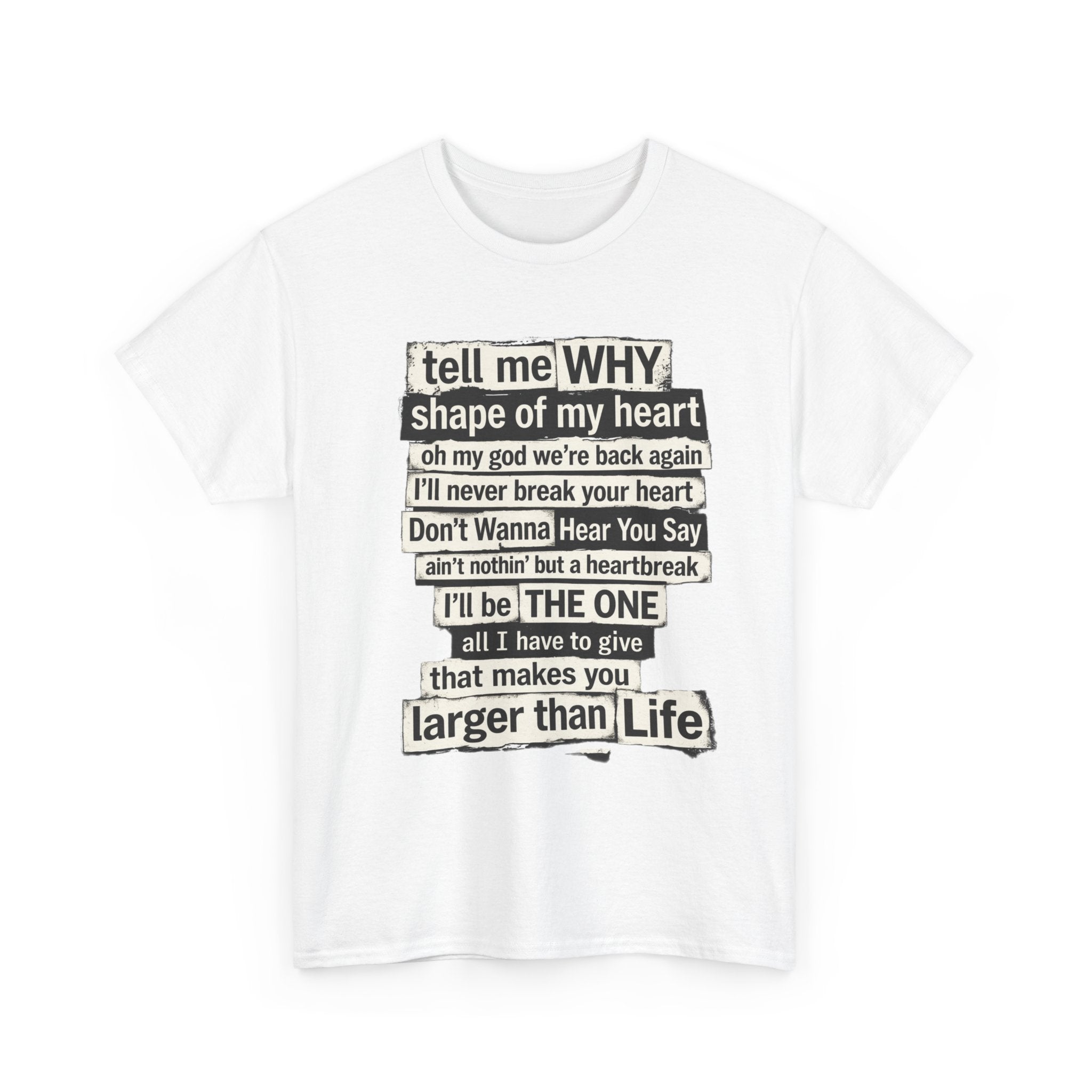 90's Boy Band Nostalgia Lyrics Tee | Concert Shirt for Vegas Sphere Residency