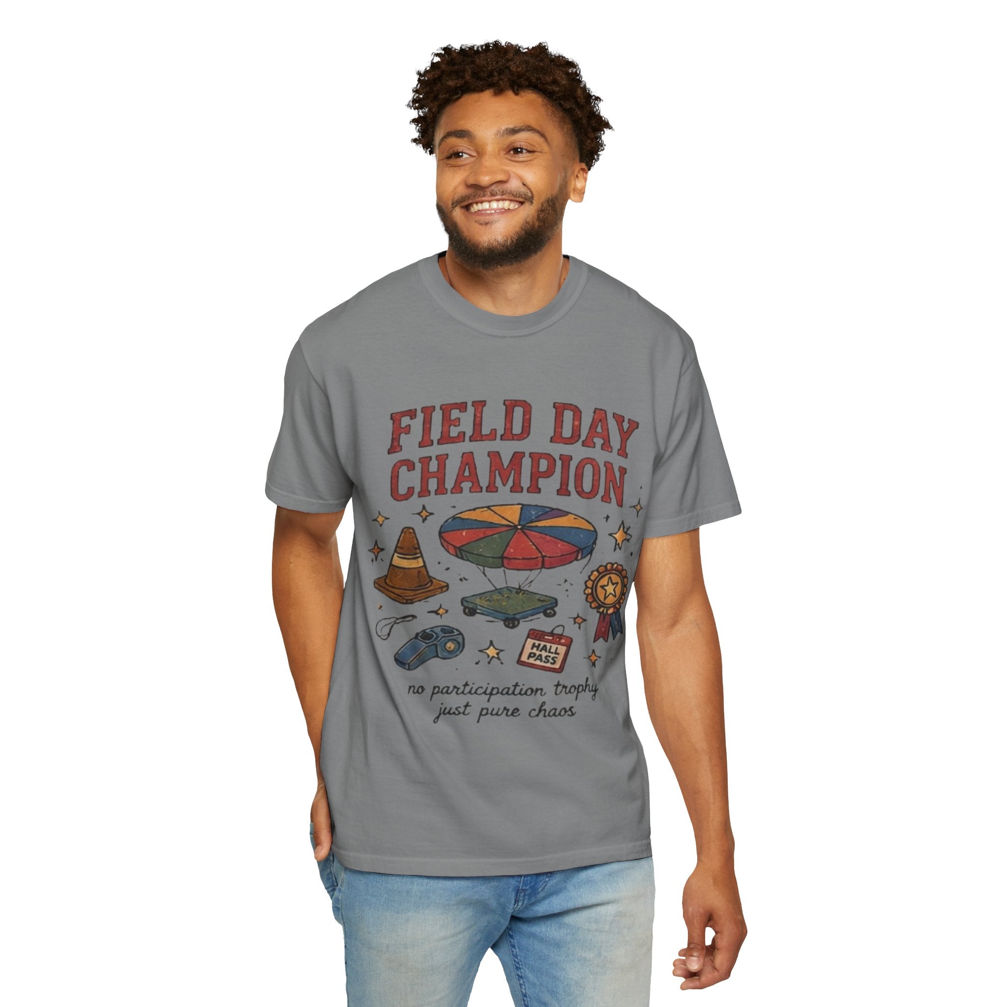 Vintage Field Day Shirt, 90s School Gym Class Parachute Tee, Retro Teacher T-Shirt, Nostalgia Graphic Tee